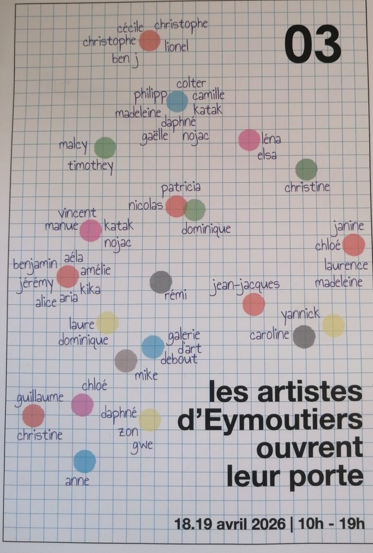 Les artistes d&rsquo;Eymoutiers ouvrent leurs portes !